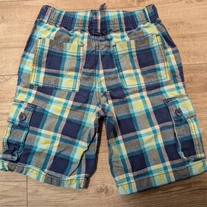 Gymboree Blue and Yellow Plaid Kids Shorts